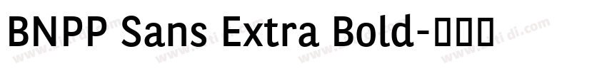 BNPP Sans Extra Bold字体转换